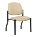 Patient Guest Chair - Armless - Beige Antimicrobial Vinyl