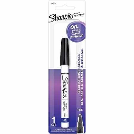 Liquid Paint Marker, Black, Fiber