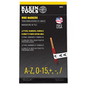 Wire Marker Book-Black Letters, Numbers and Symbols