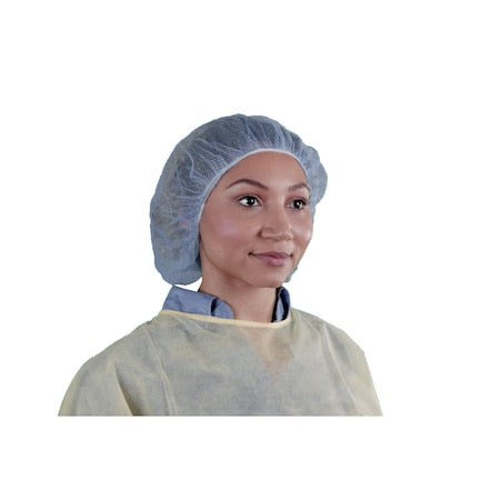 Hairnet-Flame Resistant, Nylon, 21 in Dia., Blue, M, 1000 PK