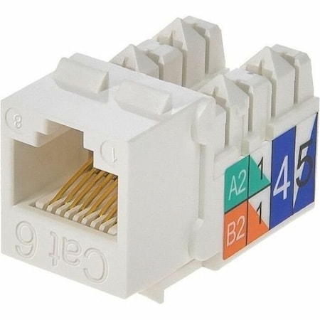Datacom Jack, Cat6, Punch Down, White
