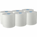Hard Roll Paper Towels for Blue Core Dispensers, White, (700'/Roll, 4, 200'/Case), 6PK