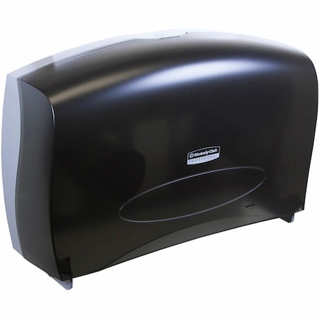 Essential Cored Jumbo Roll Toilet Paper Dispenser (09551), Black, 20.43" x 13.12" x 5.8" (Qty 1)