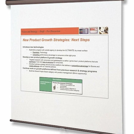 Portable Projection Screen, 70" W, 70" H