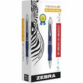 Sarasa Dry X10 Gel Pen, Retractable, Medium 0.7 mm, Blue Ink, Blue/Silver Barrel, PK12