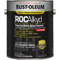 Interior/Exterior Paint, High Gloss, Oil Base, Yellow (Old Caterpillar), 1 gal