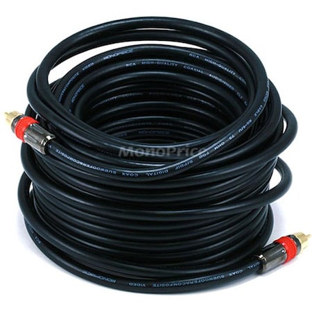 A/V Cable, RCA Coaxial M/M, CL2 rated, 50ft