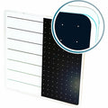 Board and wall fixing, 14 in, Tempered Glass Frame, White