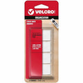 Reclosable Fastener Shape, Square, Rubber Adhesive, 7/8 in, 7/8 in W, White, 12 PK