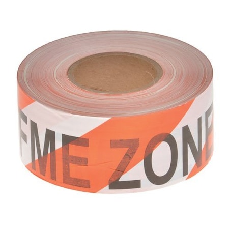 FME Barrier Tape, Orange stripe, PK8