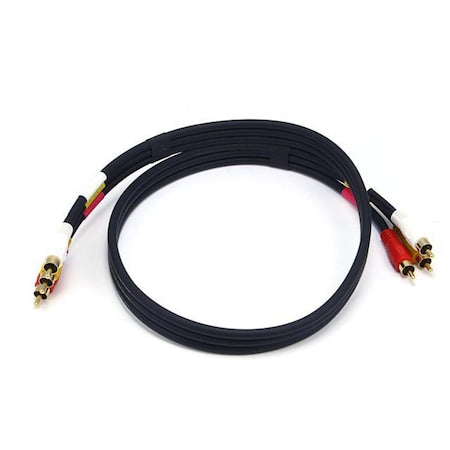 Triple RCA Dubbing Cable, RG59U, 3 ft.