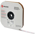 Reclosable Fastener, Disc, Acrylic Adhesive, 1/2 in, White, 1440 PK
