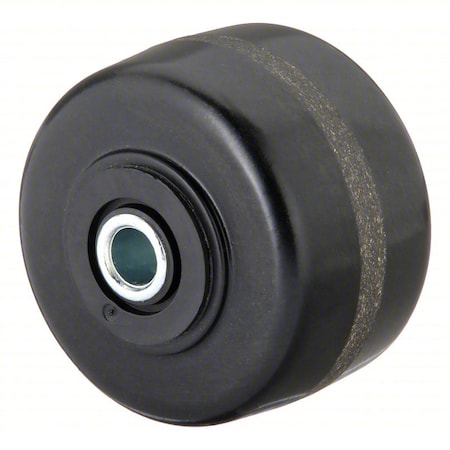 Caster Wheel, 3 1/4"dia, 700 lb, Black