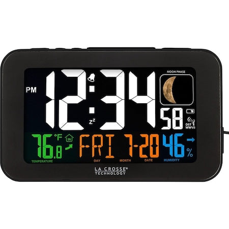 Atomic Color Alarm clock,Indoor Temp/