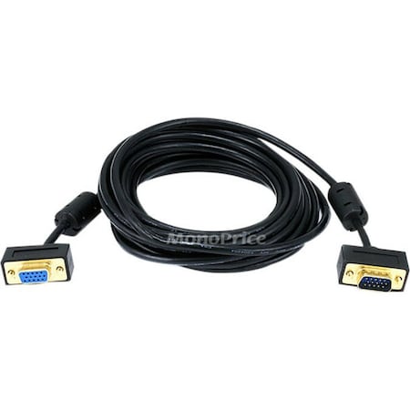 A/V Cable, Ultra Slim SVGA M/F, 15Ft