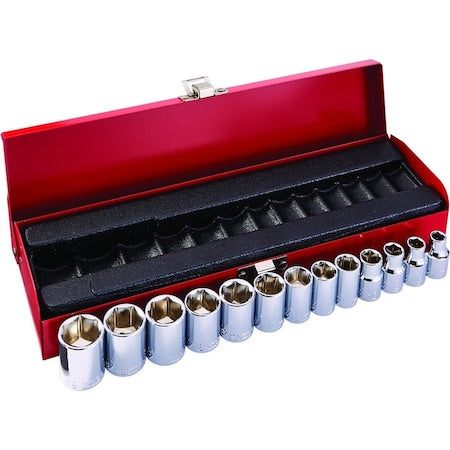 3/8-Inch Drive Socket Wrench Set, Metric, 13-Piece