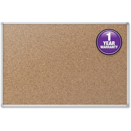 Bulletin Board, Cork, Aluminum Frame