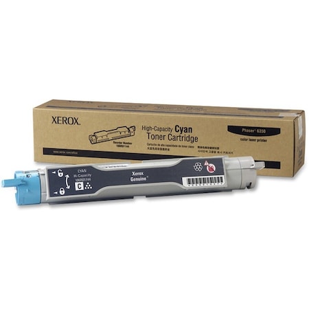 Hgh Yield Toner For Phaser 6350, Cyan, 10K