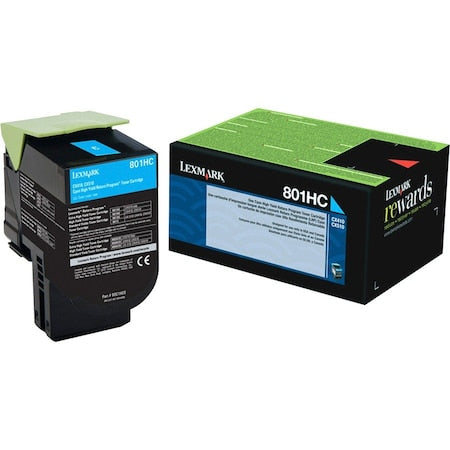 Toner For CX410 801HC, Cyan, 3K Pages