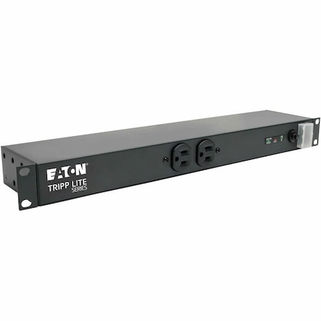 Power Strip, Surge, 5-15R, 5-15P, 15 ft., Black