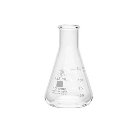 Erlenmeyer Flask, 125 mL, Conical, PK12