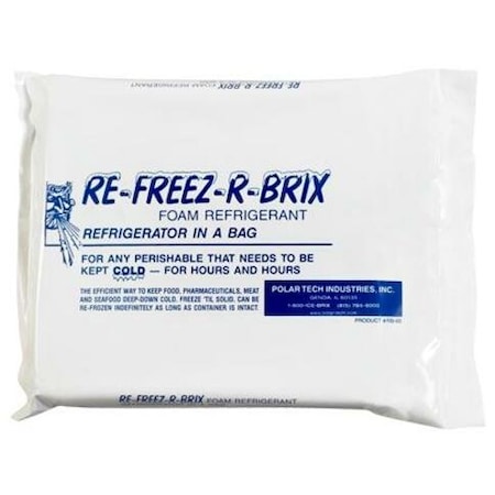 Cold Bricks, 9" x 8" x 1 1/2", White, PK6