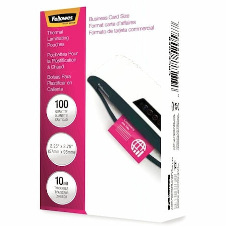 Laminating Pouch, 3 3/4" W, 2 1/4" L, PK100