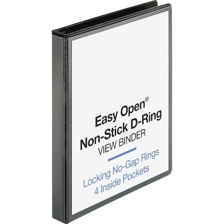 Ring Binder, Black, Clear Sleeve