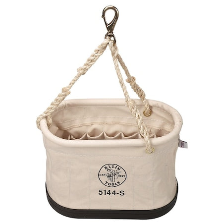 Bucket Bag, Natural, #6 Canvas, 15 Pockets