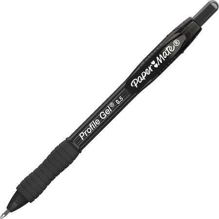 Pen, Black, Non-Erasable, Gel, PK12