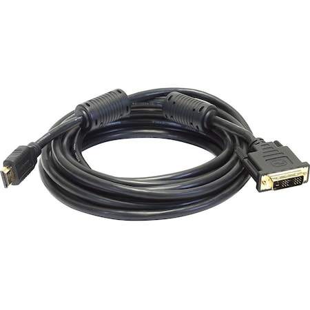HDMI-DVI Cables, Black, 15 ft., 28AWG