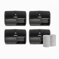 Compact Toilet Paper Dispenser & Roll Bundle, 4 Dispensers + 1 Coreless Roll (36 Pack)