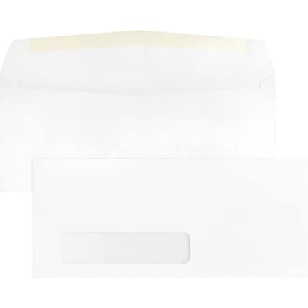 Window Envelope, White, Gummed Flap, PK500