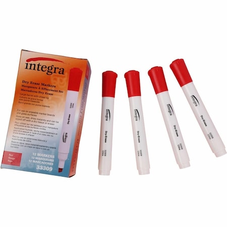 Dry Erase Marker, Capped, Chisel, PK12