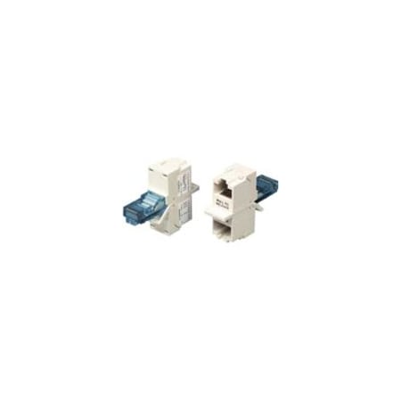 Hubbell BR851241A Network Connector Adapter - 2 x RJ-45 Network Female - 1 x RJ-45 Network Male
