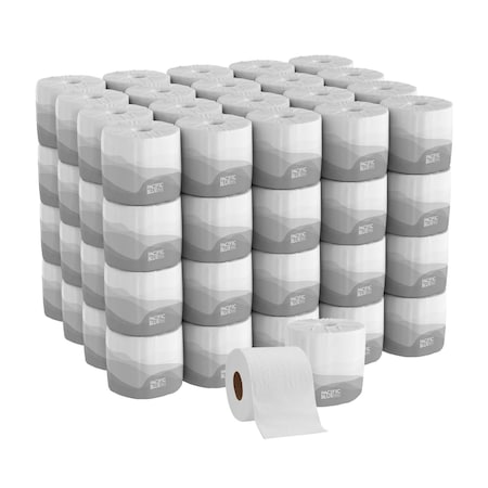 Envision Toilet Paper, 2 Ply, 550 Sheets, 3.5 L x 3.8 W in Sheets, Std Core, White, PK80