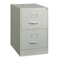 18" W 2 Drawer Vertical File Cabinet, Light Gray, Legal