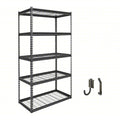 Atlas 5-Tier 36 in.W x 18 in.D x 72 in.H Heavy Duty Storage Shelving Load 4000 Lbs, Wire Deck, Hammertone