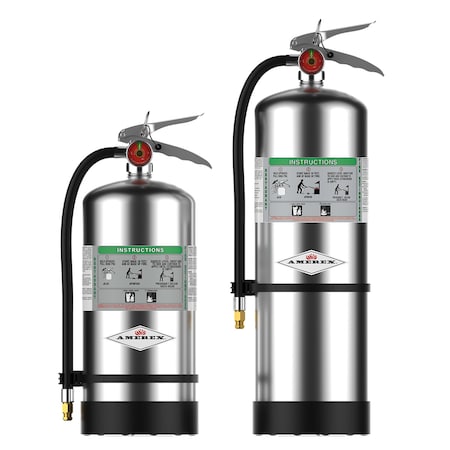 Fire Extinguisher, 6 L Capacity, Class K ,UL Rating2A:K ,Potassium Citrate/Acetate