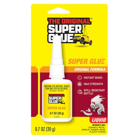 Instant Adhesive, Original Series, Clear, 0.7 oz, Bottle