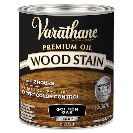 Premium Wood Stain, Oil Based, Golden Oak, 1 Quart
