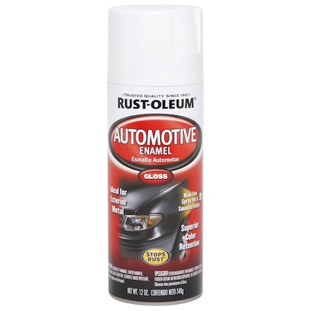 Automotive Enamel, White, 12 oz