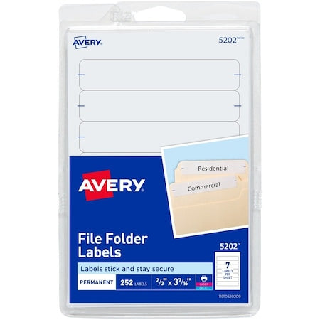 Label, File, Folder, White, PK252