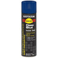 Rust Preventative Spray Paint, Deep Blue, Gloss, Solvent, 15 oz.