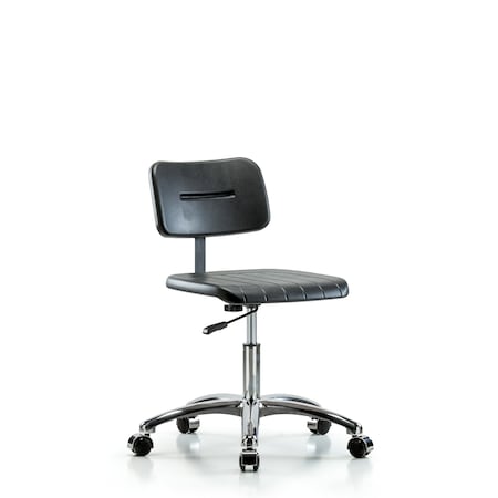 Core Polyurethane Chair Chrome - Desk Height with Casters