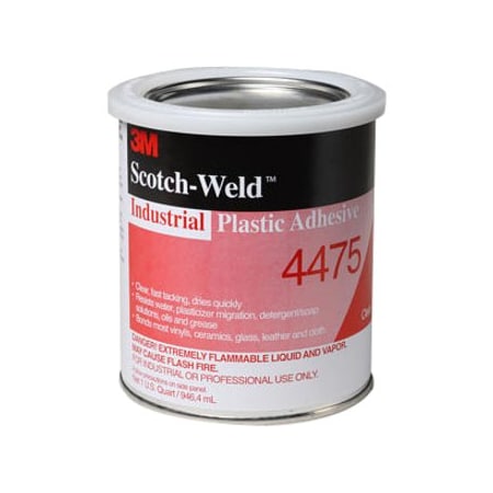Epoxy Adhesive, 4475 Series, Amber, 1 qt, Dual-Cartridge