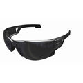 Type-N, Safety Glasses, Anti-Fog & Anti-Scratch, Smoke Lens, Black Frame, Full-Frame