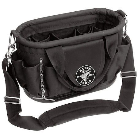 Tool Tote, Black, Polyester, 17 Pockets
