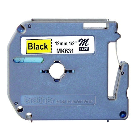 Label/Ribbon Cartridge, Yellow, 1/2 in W