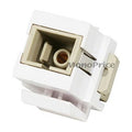 Fiber Optic Keystone Jack, White